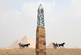 EGYPT-GIZA-ART EXHIBITION