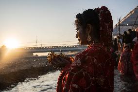 NEPAL-KATHMANDU-CHHATH FESTIVAL