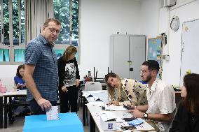 ISRAEL-TEL AVIV-ELECTIONS-VOTING