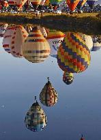 Hot air balloon festival in Saga, Japan