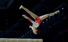 (SP)BRITAIN-LIVERPOOL-ARTISTIC GYMNASTICS-WORLD CHAMPIONSHIPS-WOMEN'S TEAM FINAL