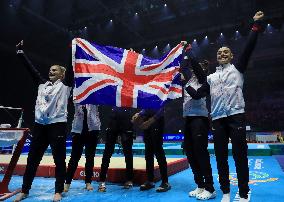 (SP)BRITAIN-LIVERPOOL-ARTISTIC GYMNASTICS-WORLD CHAMPIONSHIPS-WOMEN'S TEAM FINAL