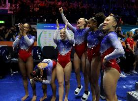 (SP)BRITAIN-LIVERPOOL-ARTISTIC GYMNASTICS-WORLD CHAMPIONSHIPS-WOMEN'S TEAM FINAL