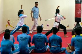 BANGLADESH-DHAKA-WUSHU-SCHOOL GIRLS