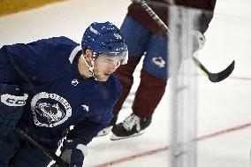 NHL Global Series - The Colorado Avalanche practice on ice