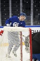 NHL Global Series - The Colorado Avalanche practice on ice