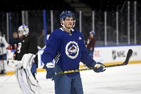 NHL Global Series - The Colorado Avalanche practice on ice