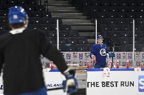 NHL Global Series - The Colorado Avalanche practice on ice