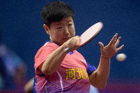 (SP)CHINA-HUBEI-HUANGSHI-TABLE TENNIS-NATIONAL CHAMPIONSHIPS-WOMEN'S TEAM (CN)