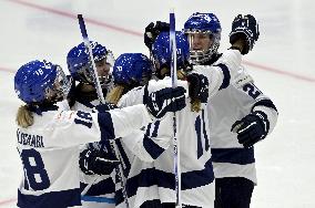 Ringette world championships final match (1/2) Canada vs Finland
