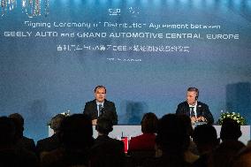 HUNGARY-BUDAPEST-CHINESE AUTOMAKER-GEELY-EU-MARKET