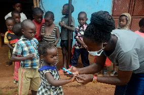 UGANDA-LUWERO-POLIO-VACCINATION EXERCISE