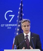 U.S. Secretary of State Blinken after G7 meeting in Germany