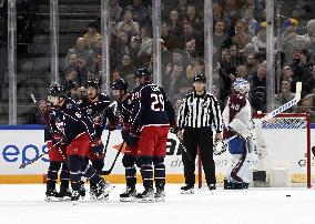 NHL match Colorado Avalanche vs Columbus Blue Jackets