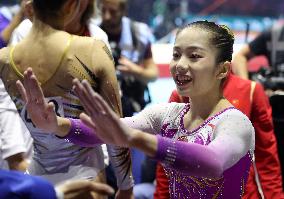 (SP)BRITAIN-LIVERPOOL-ARTISTIC GYMNASTICS-WORLD CHAMPIONSHIPS-WOMEN'S UNEVEN BARS FINAL