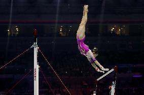 (SP)BRITAIN-LIVERPOOL-ARTISTIC GYMNASTICS-WORLD CHAMPIONSHIPS-WOMEN'S UNEVEN BARS FINAL