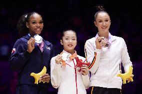 (SP)BRITAIN-LIVERPOOL-ARTISTIC GYMNASTICS-WORLD CHAMPIONSHIPS-WOMEN'S UNEVEN BARS FINAL