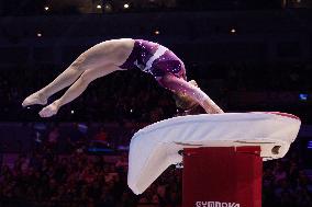 (SP)BRITAIN-LIVERPOOL-ARTISTIC GYMNASTICS-WORLD CHAMPIONSHIPS-WOMEN'S VAULT FINAL