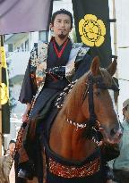 Popular actor Takuya Kimura in parade