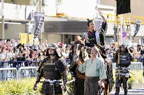 Popular actor Takuya Kimura in parade