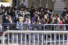 Popular actor Takuya Kimura in parade