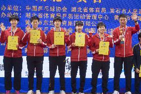 (SP)CHINA-HUBEI-HUANGSHI-TABLE TENNIS-NATIONAL CHAMPIONSHIPS-WOMEN'S TEAM-FINALS (CN)