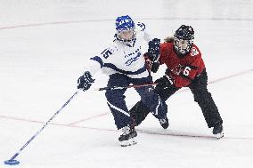 Ringette World Championships final match Finland vs Canada - Presidents Trophy