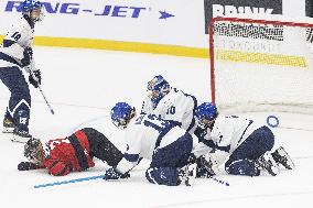 Ringette World Championships final match Finland vs Canada - Presidents Trophy