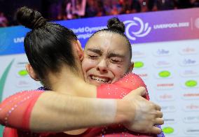 (SP)BRITAIN-LIVERPOOL-ARTISTIC GYMNASTICS-WORLD CHAMPIONSHIPS-WOMEN'S FLOOR EXERCISE FINAL