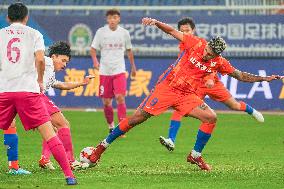 (SP)CHINA-JINAN-FOOTBALL-CSL-SHANDONG TAISHAN VS SHANGHAI SHENHUA (CN)