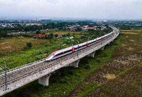 INDONESIA-JAKARTA-BANDUNG HIGH-SPEED RAILWAY-HOT-RUNNING TEST