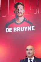 (SP)BELGIUM-TUBIZE-FOOTBALL-WORLD CUP-TEAM BELGIUM-PRESS CONFERENCE