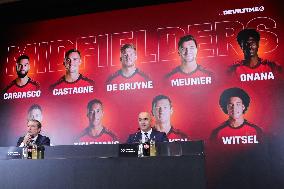 (SP)BELGIUM-TUBIZE-FOOTBALL-WORLD CUP-TEAM BELGIUM-PRESS CONFERENCE