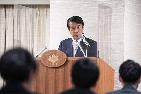 Japan's new justice minister Saito