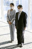 Japanese emperor, empress in Hyogo
