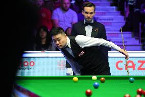 (SP)BRITAIN-YORK-SNOOKER-UK CHAMPIONSHIP-ROUND 1