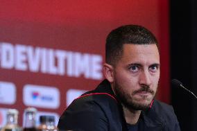 (SP)BELGIUM-TUBIZE-FOOTBALL-FIFA WORLD CUP-PRESS CONFERENCE