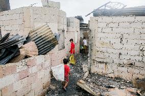 PHILIPPINES-NAVOTAS CITY-FIRE-AFTERMATH