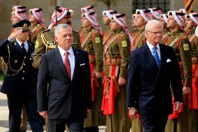 JORDAN-AMMAN-SWEDEN-KING-VISIT