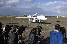 Japan Coast Guard drone unveiled to media