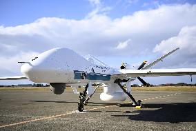 Japan Coast Guard drone unveiled to media
