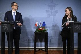 Polish PM Mateusz Morawiecki visits Finland