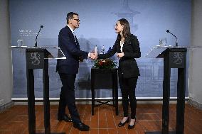 Polish PM Mateusz Morawiecki visits Finland