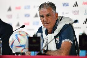 (SP)QATAR-DOHA-FOOTBALL-FIFA WORLD CUP-GROUP B-IRN VS ENG-PRESS CONFERENCE