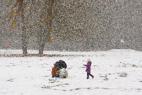 GERMANY-BERLIN-SNOW SCENERY