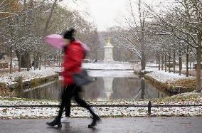 GERMANY-BERLIN-SNOW SCENERY