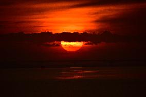 INDIA-ASSAM-NAGAON-SUNSET