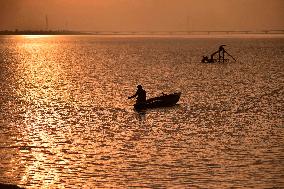 INDIA-ASSAM-NAGAON-SUNSET