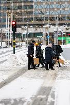 SWEDEN-STOCKHOLM-BLIZZARD