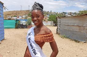 NAMIBIA-WINDHOEK-BEAUTY PAGEANT-INFORMAL SETTLEMENT-YOUTH